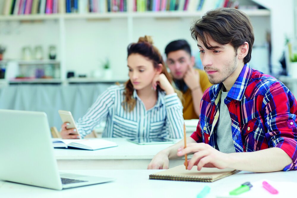 Student at lesson